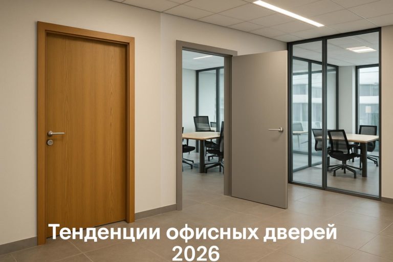 Обзор тенденций в строительстве офисных помещений 2026 и как они влияют на выбор проектных дверей для бизнес-объектов.