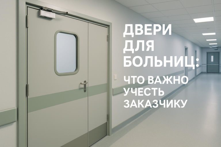 Ключевые требования к медицинским дверям: противопожарность, влагостойкость, звукоизоляция и безопасность. Как выбрать и что учесть заказчику.