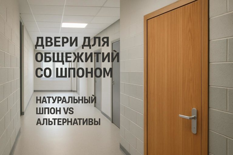 Пособие для застройщиков и генподрядчиков: выбор дверей со шпоном для общежитий. Сравнение натурального шпона и альтернатив по эксплуатационным характеристикам.