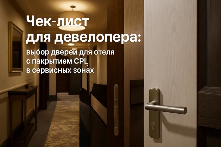 Практическое сравнение покрытий дверей для сервисных зон отелей, особенности CPL, критерии выбора и важные параметры для девелоперов и проектировщиков.