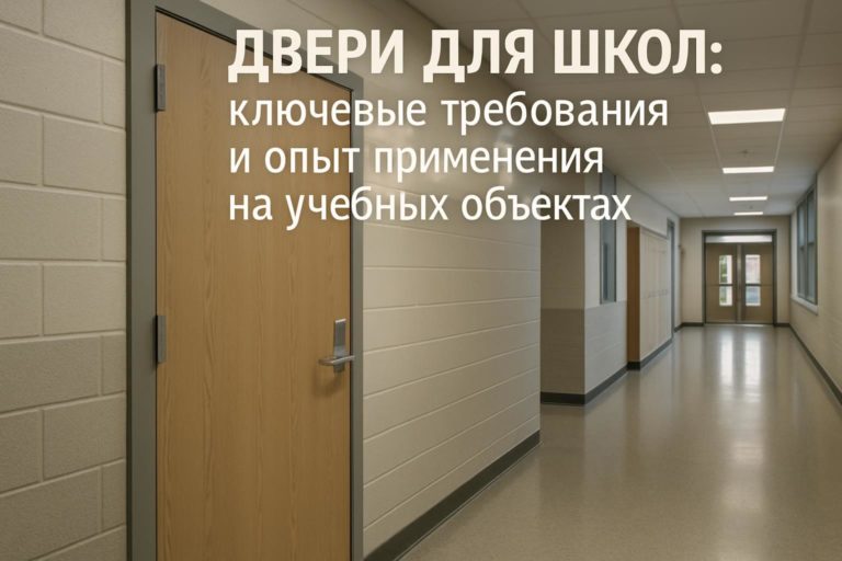 Ключевые требования к дверям для учебных заведений, особенности выбора и советы по эксплуатации на примерах реальных школ.