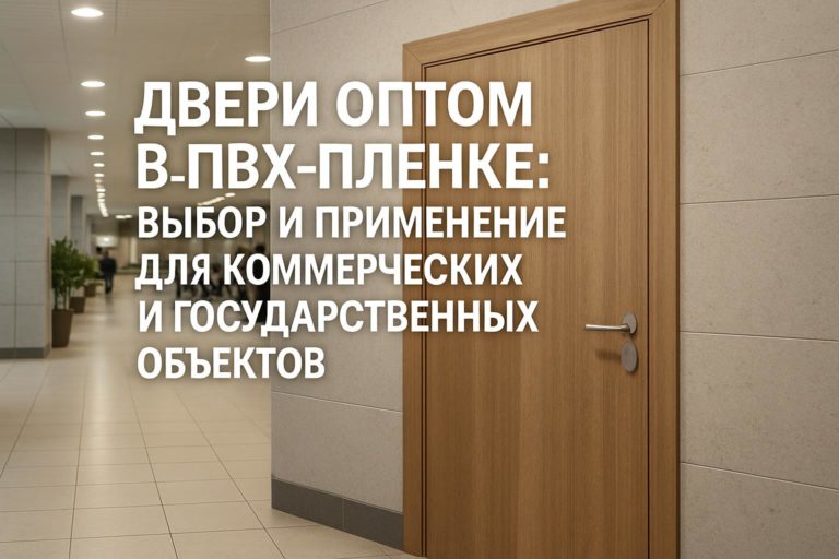 Особенности выбора и применения дверей оптом в ПВХ-пленке для гостиниц, офисов, медицинских и учебных заведений. Практические критерии и рекомендации.