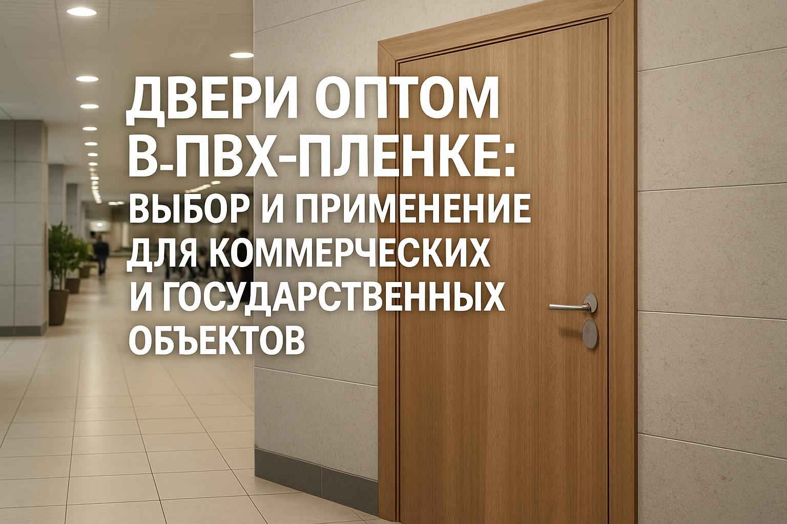 Особенности выбора и применения дверей оптом в ПВХ-пленке для гостиниц, офисов, медицинских и учебных заведений. Практические критерии и рекомендации.