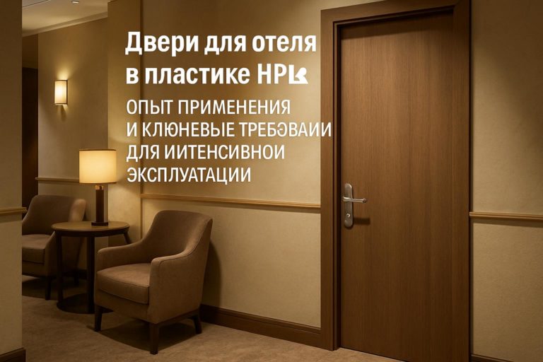 Узнайте, как двери с HPL-покрытием оптимальны для гостиниц, удовлетворяют требования по износостойкости, звукоизоляции и пожарной безопасности.