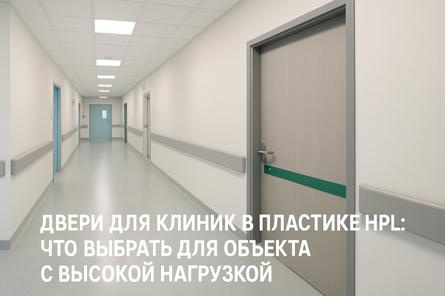 Двери для клиник в пластике HPL – идеальное решение для интенсивной эксплуатации медицинских объектов с высоким уровнем гигиены и износостойкости.