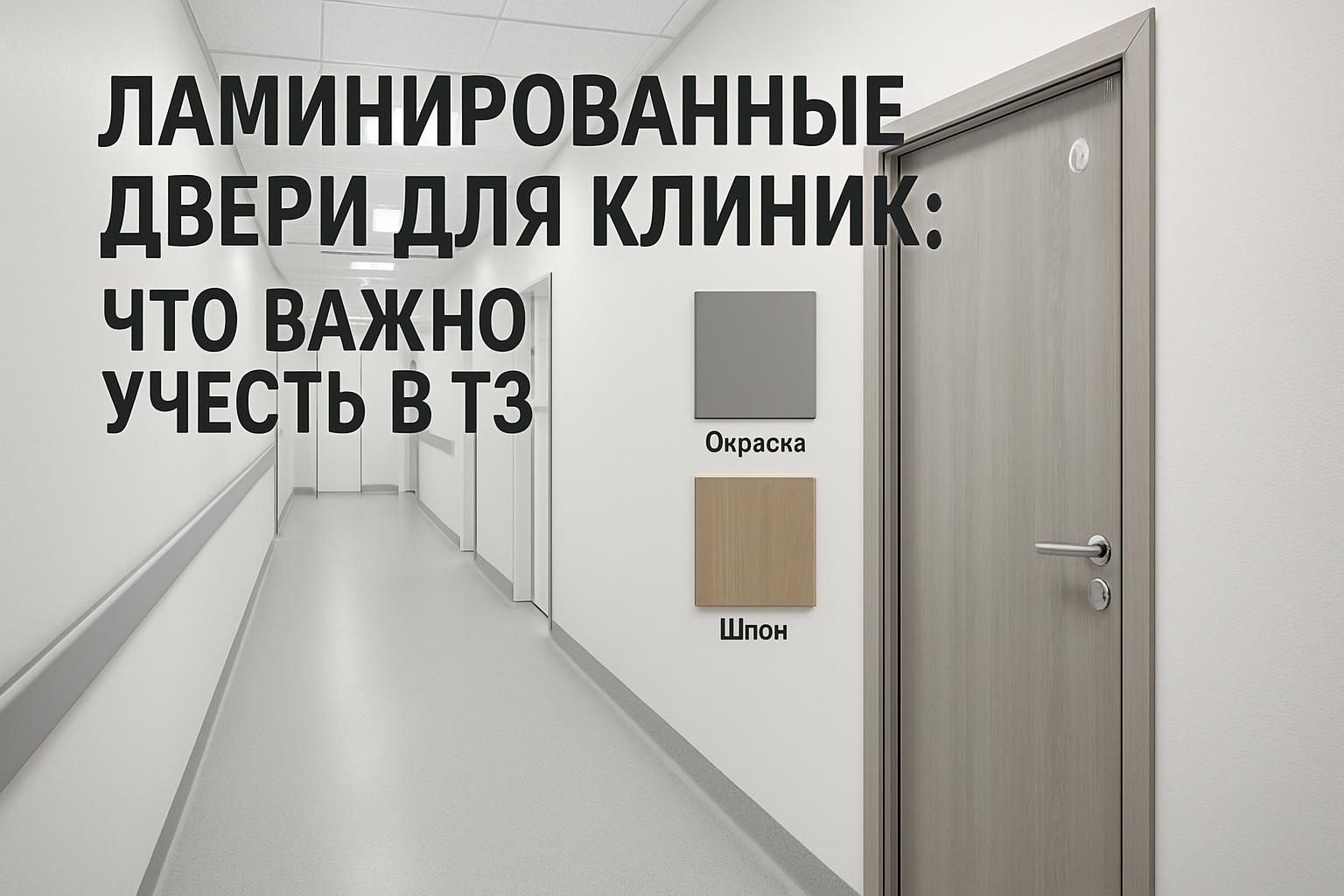Как правильно выбрать ламинированные двери для клиник: сравнение с окраской и шпоном, ключевые требования и практические советы для проектировщиков и заказчиков