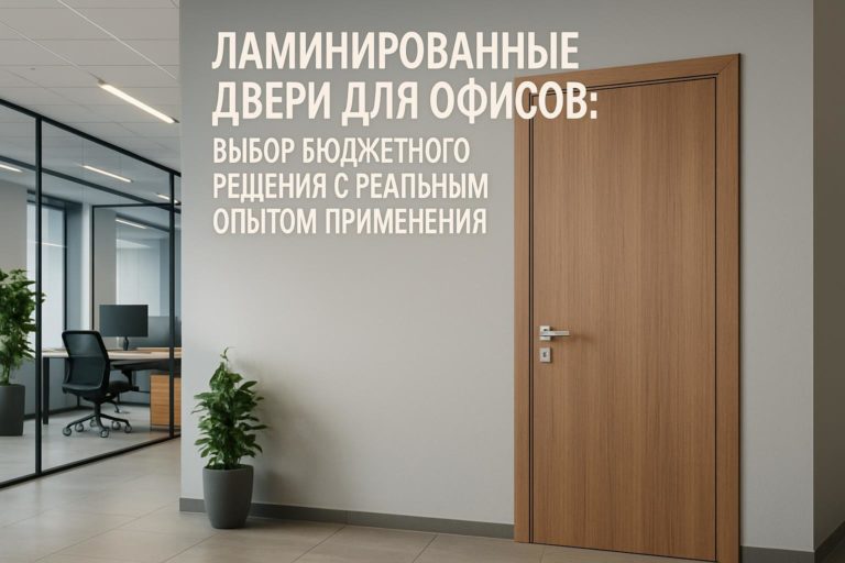 Рассмотрим ламинированные двери для офисов: назначение, ключевые требования, особенности и опыт использования в бюджетных проектах.