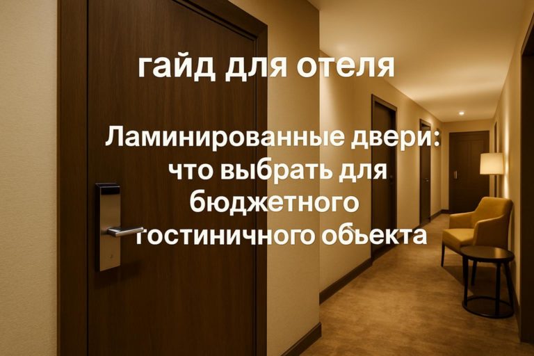 Руководство по выбору ламинированных дверей для гостиниц. Узнайте, как подобрать двери для бюджетного отеля с учетом ключевых требований и особенностей.