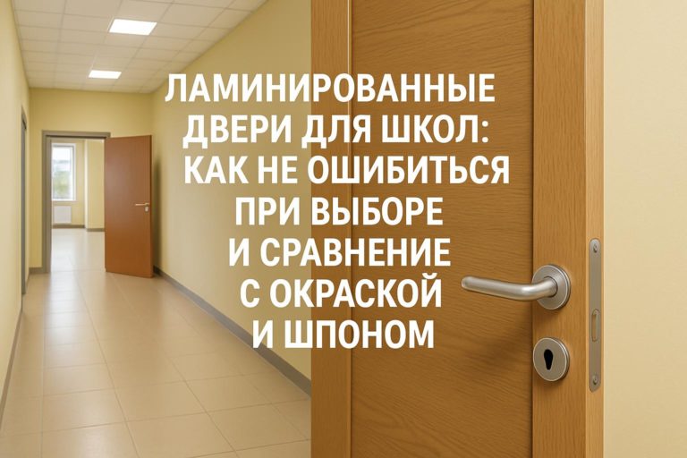 Практические рекомендации по выбору ламинированных дверей для школ, сравнение с дверями с окраской и шпоновой отделкой, важные критерии и ошибки.