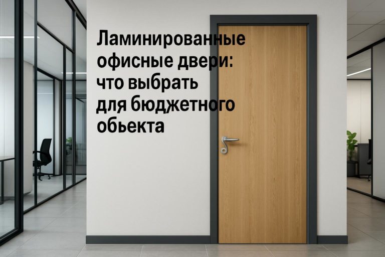 Практическое руководство по подбору ламинированных офисных дверей для бюджетных офисов с высокой эксплуатационной нагрузкой. Ключевые материалы, типы и требован