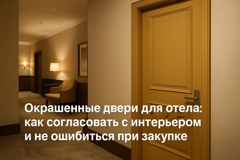 Руководство по выбору окрашенных дверей для гостиниц — материалы, отделки и практические рекомендации для правильного выбора и согласования с интерьером.