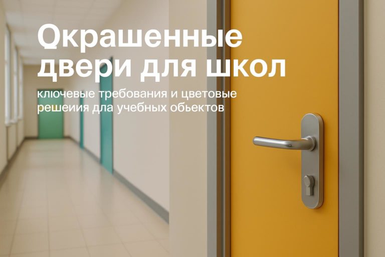 Практическое руководство по выбору окрашенных дверей для учебных заведений с учётом требований, цветовых решений и эксплуатационных особенностей.