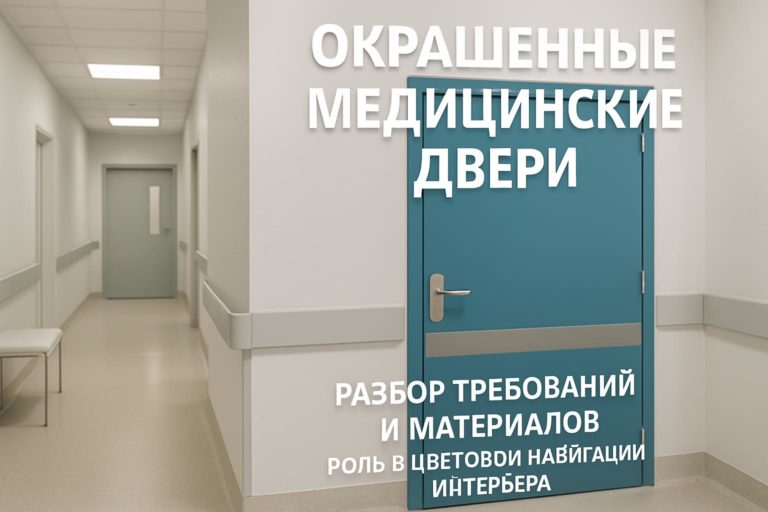 Подробный разбор окрашенных медицинских дверей для больниц и клиник. Требования, материалы и роль цвета в навигации и интерьере.