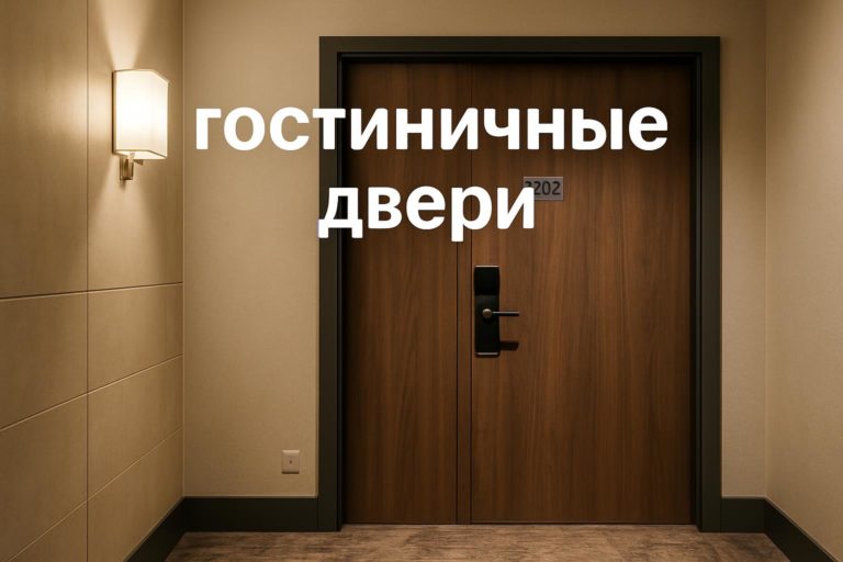 Надежные гостиничные двери для отелей, офисов, медучреждений: противопожарные, звукоизоляционные и другие варианты с различными отделками.