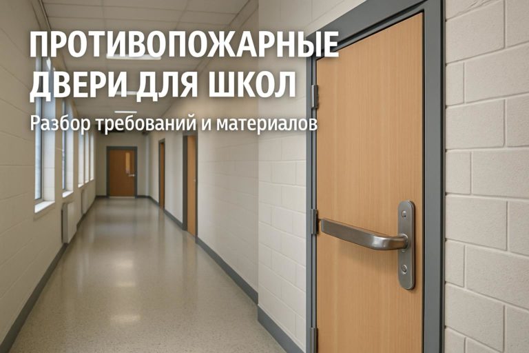 Разбираем ключевые требования к противопожарным дверям для школ и обзор материалов, обеспечивающих безопасность и долговечность.