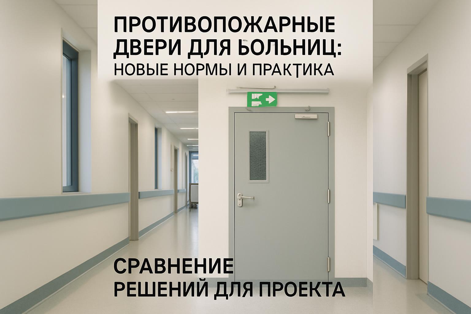 Обзор требований и практических решений по противопожарным дверям для больниц. Руководство для собственников, проектировщиков и строительных компаний.