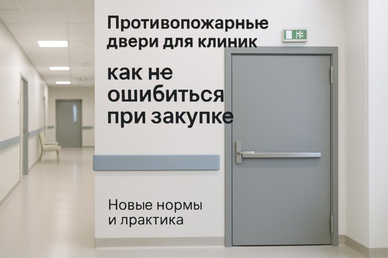 Что учитывать при выборе противопожарных дверей для клиник по новым нормам, чтобы обеспечить безопасность и соответствие требованиям.