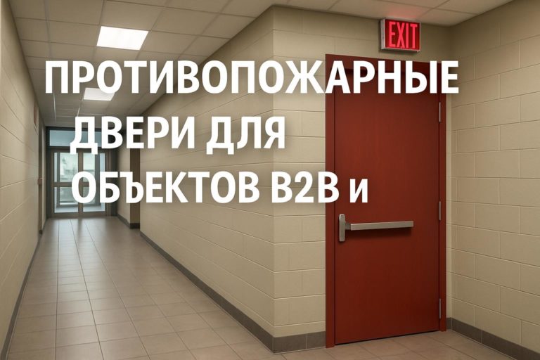 Узнайте, как выбрать противопожарные двери для гостиниц, офисов, медицинских и учебных заведений, а также для реновации и других B2B и B2G объектов.