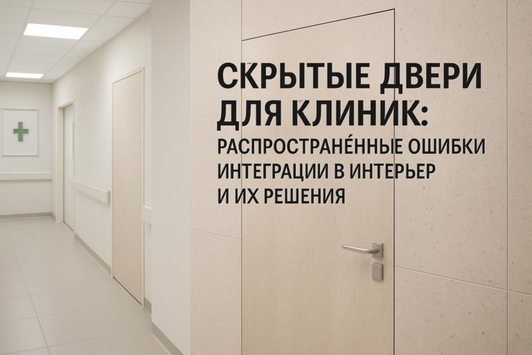 Разбираем ошибки при установке скрытых дверей в клиниках и как избежать проблем с интерьером и функциональностью. Практичные советы для архитекторов и дизайнеро