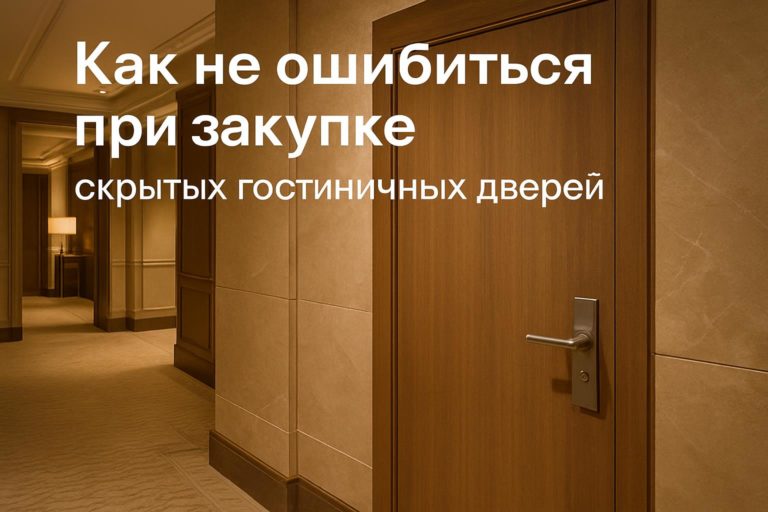 Обзор скрытых гостиничных дверей для отелей и бзг объектов, критерии выбора, ключевые требования и типичные ошибки при закупке.