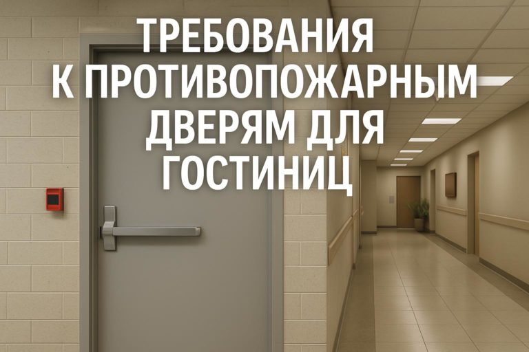 Узнайте о требованиях к противопожарным дверям для гостиниц, офисов и медицинских учреждений, включая стандарты огнестойкости и сертификацию.
