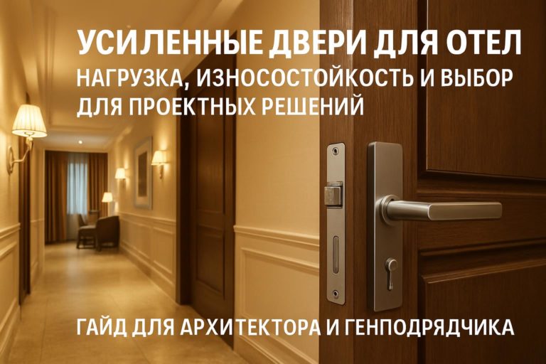 Практический гайд по усиленным дверям для гостиниц: нагрузка, износостойкость, отделка и нормы для дизайнеров и генподрядчиков.