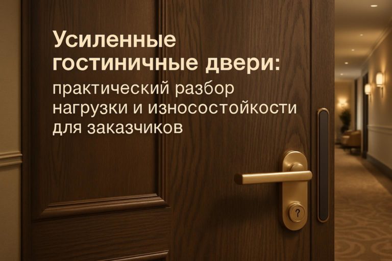 Разбор критериев выбора усиленных гостиничных дверей с учётом нагрузки, износостойкости, материалов и отделок. Практические рекомендации для проектировщиков и з