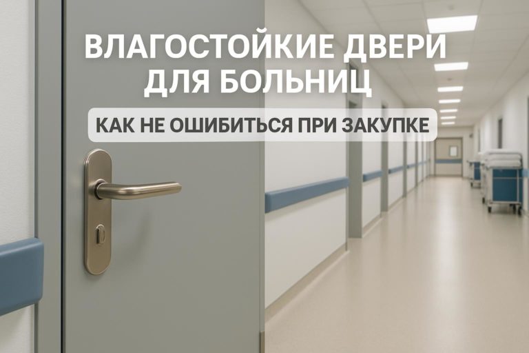 Практическое руководство по выбору влагостойких дверей для больниц с акцентом на гигиену и уход. Ключевые критерии и ошибки выбора.