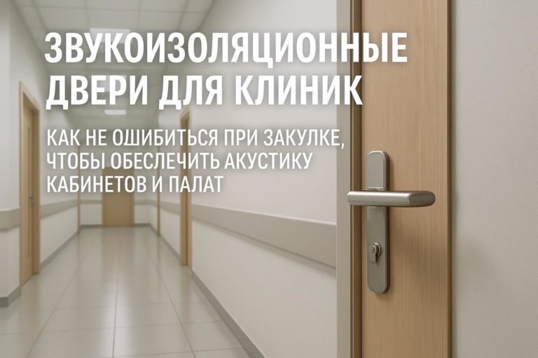 Руководство по выбору звукоизоляционных дверей для клиник, с акцентом на акустику кабинетов и палат, требования и ключевые критерии для заказчиков и проектировщ