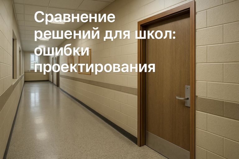 Избегайте типичных ошибок проектирования звукоизоляционных дверей для школ. Сравниваем решения для обеспечения комфорта и безопасности в учебных заведениях.