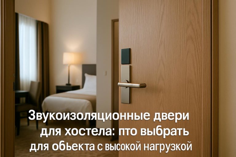 Практическое руководство по выбору звукоизоляционных дверей для хостелов и объектов с высокой нагрузкой: комфорт, приватность и надежность.