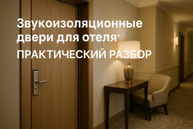 Подробно о выборе звукоизоляционных дверей для отелей: критерии, материалы, стандарты и советы для собственников и архитекторов.