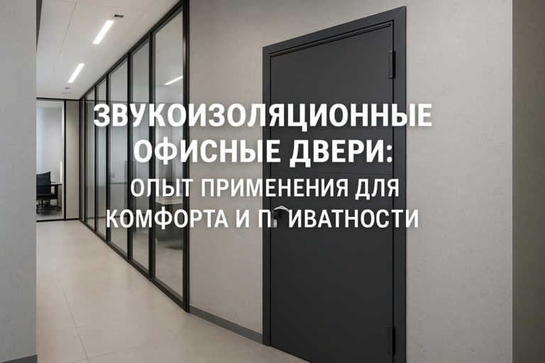 Эффективные звукоизоляционные офисные двери обеспечивают комфорт и приватность в рабочей среде. Опыт применения на реальных объектах.