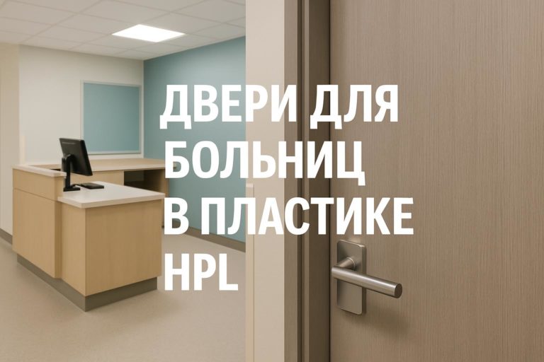 Чек-лист для выбора дверей в больницы с HPL-покрытием, учитывающий стойкость к дезинфекции и требованиям медицинских объектов.
