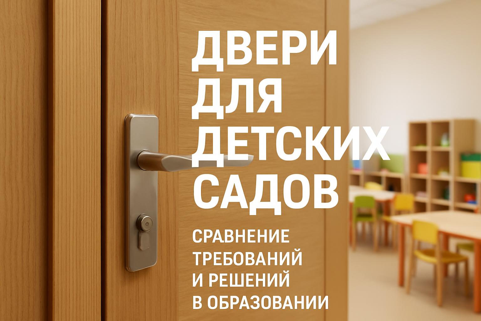 Анализ технических и эксплуатационных требований к дверям в детских садах и школах. Сравнение основных материалов и решений.