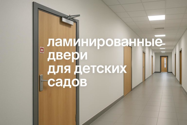 Прочные и практичные ламинированные двери для детсадов — что учитывать при выборе для бюджетных образовательных учреждений.