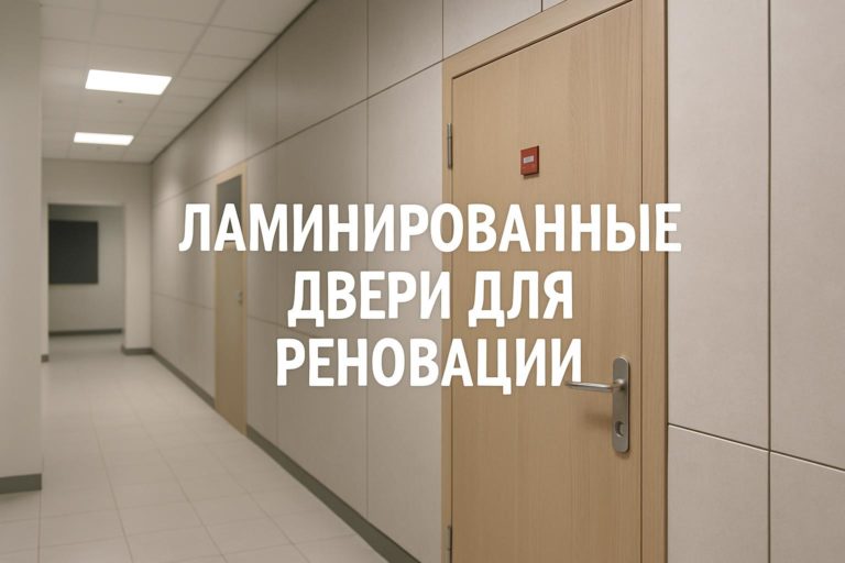 Обзор ламинированных дверей для реновации: преимущества, сравнение с окраской и шпоном для гостиниц, офисов и медучреждений.
