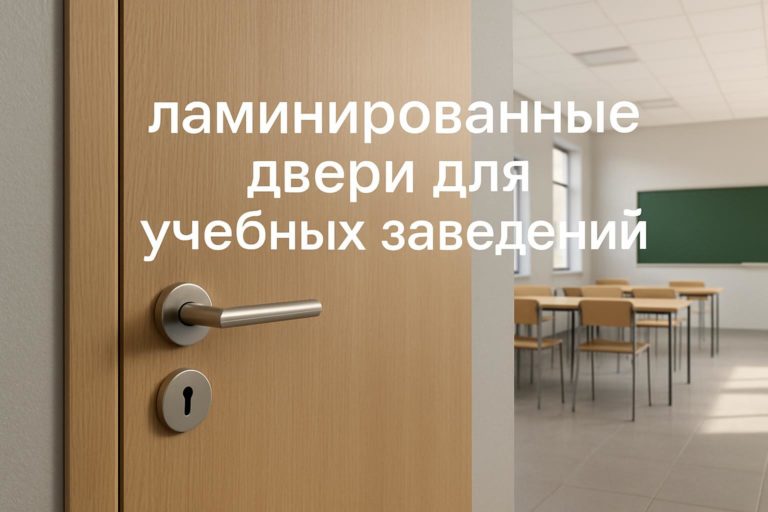 Преимущества ламинированных дверей для учебных заведений в сравнении с окраской и шпоном. Практический обзор для девелоперов и архитекторов.