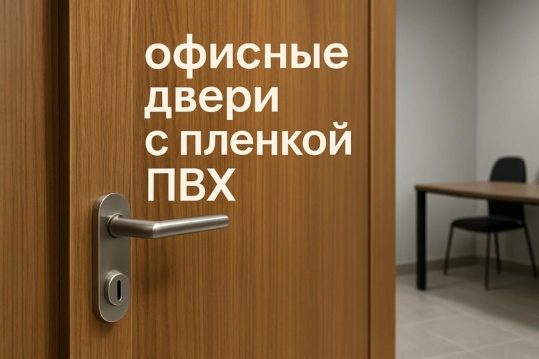 ПВХ-пленка для офисных дверей: сочетание дизайна, надежности и простоты ухода. Разбираем ключевые особенности и варианты отделки.