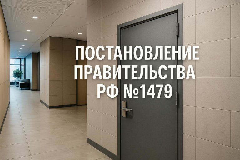 Разбор Постановления Правительства РФ №1479 и его влияния на проектирование дверей для гостиниц, офисов, медицинских и учебных заведений.