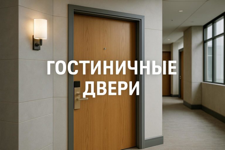 Обзор типов дверей для гостиниц, офисов, медучреждений с акцентом на требования звукоизоляции, противопожарной безопасности и отделки.