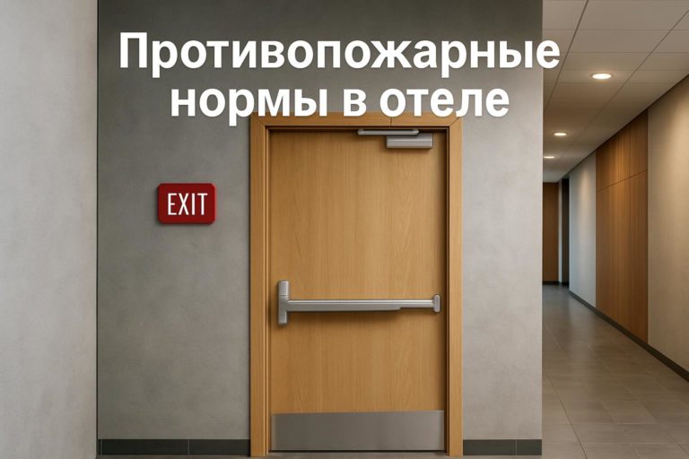 Обеспечьте безопасность в гостинице с противопожарными дверями: нормы, виды и отделка для объектов B2B и B2G.