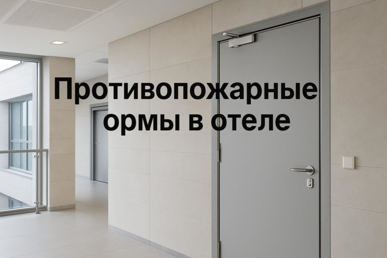 Разбираем ключевые противопожарные нормы для гостиничных дверей и варианты решений с внутренними, противопожарными и звукоизоляционными дверями.