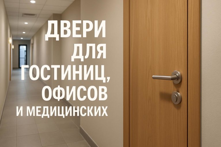 Узнайте, как выбрать подходящие двери для гостиниц, офисов и медицинских учреждений, учитывая типы дверей, отделку и требования безопасности.