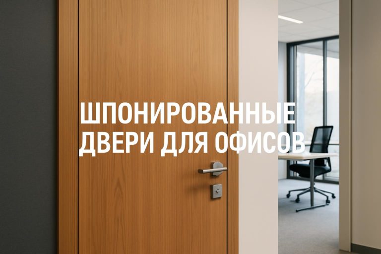 Советы по выбору шпонированных дверей для офисов с учетом дизайна и функциональных требований, включая звукоизоляцию и противопожарные нормы.