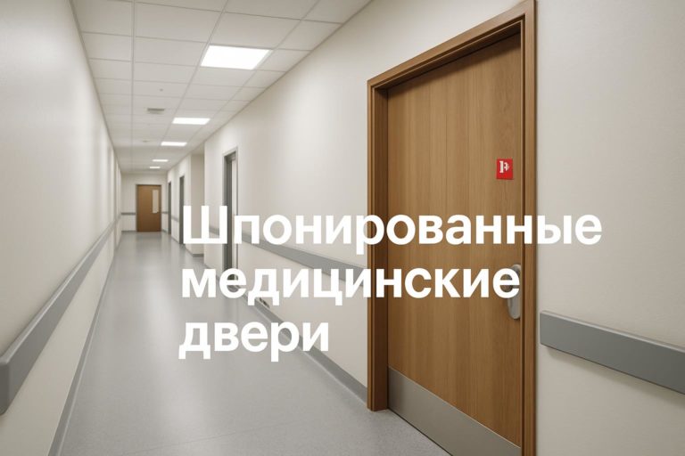 Эффективность и эстетика шпонированных медицинских дверей в клиниках: преимущества для административных зон и соответствие стандартам.