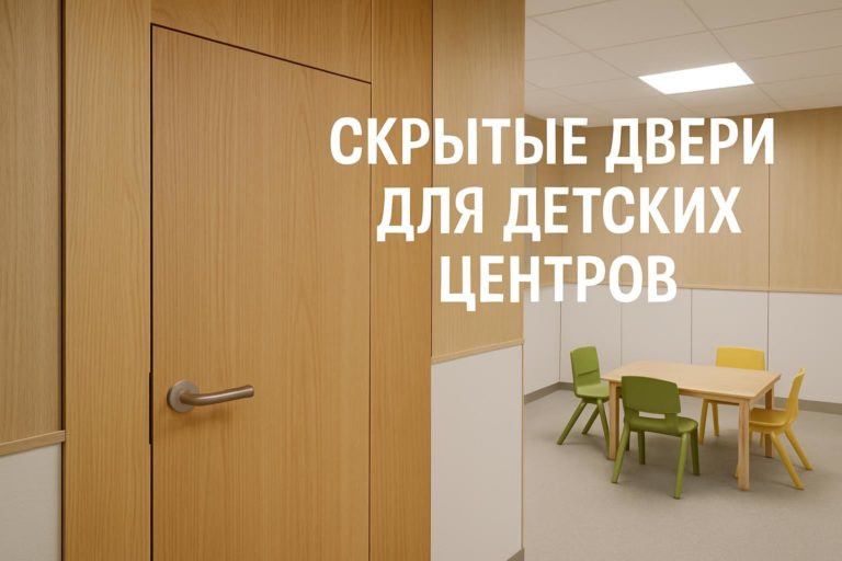 Обзор характеристик скрытых дверей для детских центров, важные критерии для архитекторов и владельцев объектов в сегменте образования.