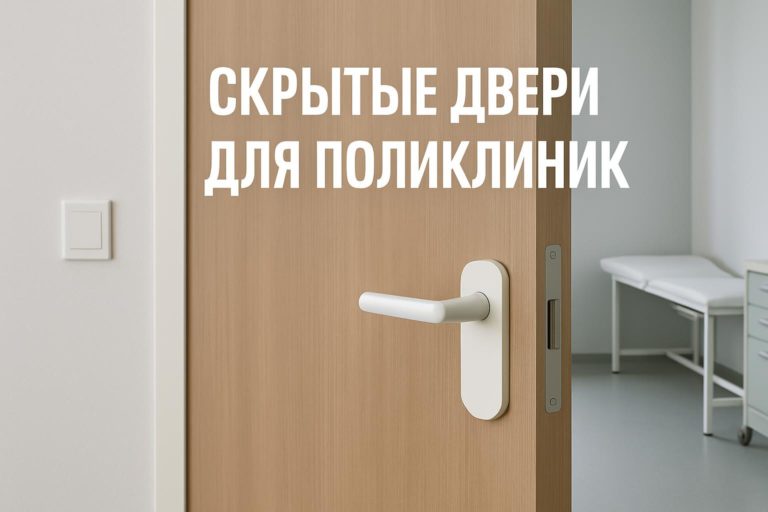 Рассмотрены ключевые ошибки при проектировании скрытых дверей для поликлиник и рекомендации для успешных B2B и B2G проектов.