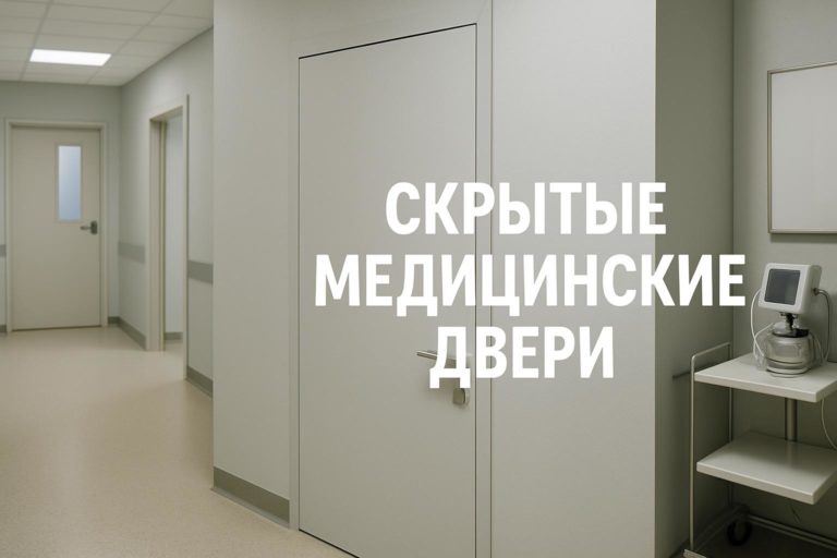 Сравнение и выбор скрытых медицинских дверей для медицинских учреждений с учетом безопасности, звукоизоляции и дизайна.
