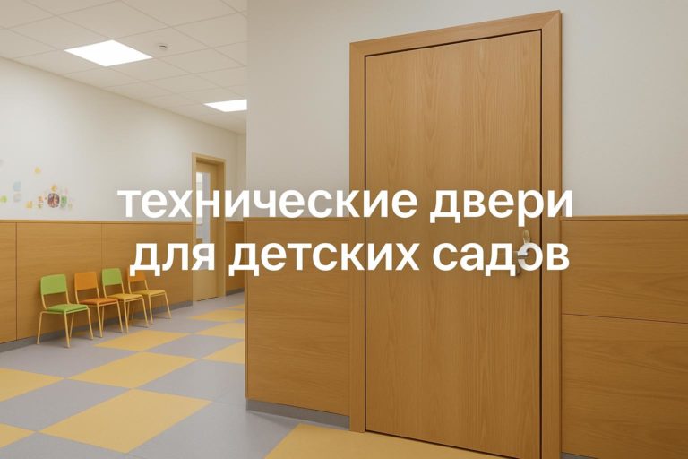 Разбор требований к техническим дверям для детских садов, обзор материалов и практические аспекты эксплуатации в B2B и B2G объектах.